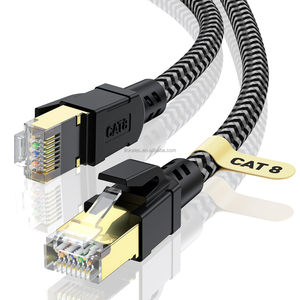 Đồng Trần cat8 cáp Ethernet 6ft 24AWG cat8 cáp Ethernet 5mt Vòng cáp mạng cat8 - Product Image 1