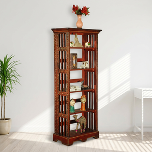 Vitrine d'exposition pliante en bois peint antique, 5 niveaux, fabriquée à la main, pour hôtel, salon, mobilier commercial, prix compétitif - Product Image 3