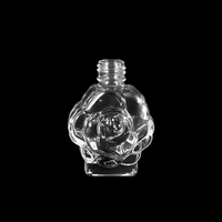 Botol Parfum Kaca Bentuk Bunga Isi Ulang 10ml Grosir dengan Logo Kustom, Wadah Kosmetik Transparan dengan Tutup Ulir