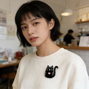 <span class=keywords><strong>Kawaii</strong></span> Kedi Emaye Rozetleri, Sevimli Yavru Kedi Broş Seti - Product Image 3