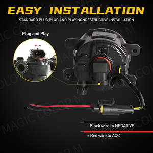 Sistemi di illuminazione automatica Led Angel Eyes fendinebbia bianco rosso ambra blu Daytime Running driving Light DRL per <span class=keywords><strong>Ford</strong></span> <span class=keywords><strong>Focus</strong></span> <span class=keywords><strong>Fiesta</strong></span> - Product Image 6