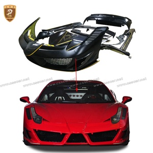 Best seller MSY stile fibra di carbonio parti della carrozzeria anteriore paraurti posteriore Spoiler Kit carrozzeria per Ferarri 458 Bodykit - Product Image 3