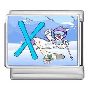 Abalorios <span class=keywords><strong>de</strong></span> Acero Inoxidable con Diseño <span class=keywords><strong>de</strong></span> Mascota <span class=keywords><strong>de</strong></span> los Juegos Olímpicos <span class=keywords><strong>de</strong></span> <span class=keywords><strong>Invierno</strong></span>, <span class=keywords><strong>Deportes</strong></span> <span class=keywords><strong>de</strong></span> Competición <span class=keywords><strong>de</strong></span> Esquí, Compatibles con Pulseras <span class=keywords><strong>de</strong></span> 9mm, para Hacer Joyería DIY - Product Image 5