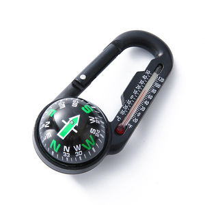 thumbnail image 2 of Mini Portable Mountaineering Compass - Keychain With Carabiner 2 of 11