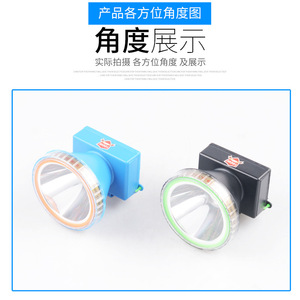 Linterna frontal LED para buceo, 50W, recargable, resistente al agua, para pesca, navegación, caza, con luz blanca amarilla - Product Image 4