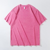 T-shirt Homme Oversize 100% Coton Épais OEM, Impression DTF DTG, Logo, T-shirt Délavé à l'Acide