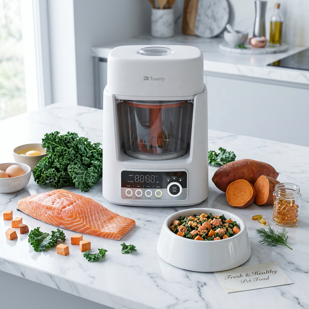 Premium Quality Smart Pet Food Cooker - BPA Free Plastic Stainless Steel Automatic Fresh Food Maker Machine