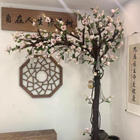 Arbre de Magnolia Artificiel, Nouveau Style Chinois, pour Salon de Thé, Café, Salle d'Exposition et Salon