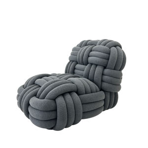 거실용 대형 가정용 가구에 부드러움과 편안함이 함께 작용하는 니트 라운지 의자 - Product Image 1