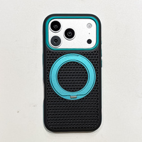 Coque magnétique rotative à 360° en gros pour iPhone 18 17 16 15 14 13, Housse hybride antichoc triple couche en maille 3D