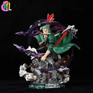 Pirate GK LS cappello di paglia tre forze Rolono Yasolon statua bambola in scatola modello fattoマノアクションフィギュア