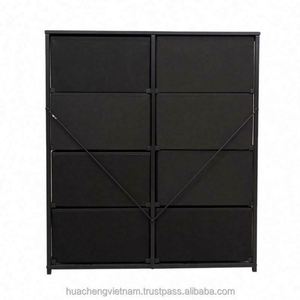 Commode autoportante moderne en tissu pour salon, durable, avec panneaux en MDF et acier inoxydable, en pin, disponible en plusieurs couleurs – Fournisseur en gros - Product Image 5