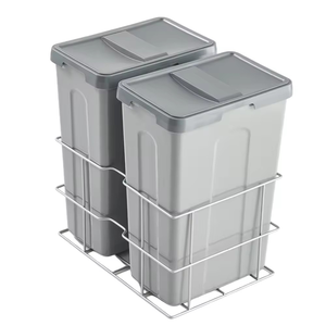 21L + 21L Chất Thải Bin Nhà Bếp Công Suất Lớn Hộ Gia Đình Thùng Rác Có Thể Tái Chế Container Tủ Bếp Chất Thải Bin - Product Image 1