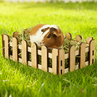 Adorable mangeoire à foin en bois pour lapin cochon d'inde chinchillas hamstes mangeoire à foin maison