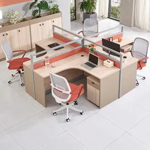 Contemporary Modular Secretary Employee Office Desks Computer Tables Workstations Furniture