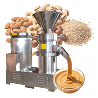 Machine à broyer les piments industriels personnalisable, moulin colloïdal en acier inoxydable pour la fabrication de tahini, petite machine à beurre de cacahuètes à bas prix