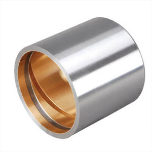 Двухслойная биметаллическая втулка со стальной спеченной бронзой, скользящая втулка для автомобилей, грузовиков, тракторов, запасные части, повышенная долговечность - Product Image 2