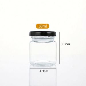Frascos de Vidrio Transparentes Cuadrados Vacíos de 280 ml y 500 ml con Tapa Metálica para Almacenamiento de Alimentos, Alimentos para Bebés y Mascotas, Galletas - Product Image 4