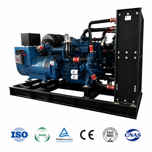 Générateur au gaz naturel à châssis ouvert refroidi par eau à faible bruit et à sortie stable, adapté à l'alimentation électrique des grands chantiers de construction - Product Image 1