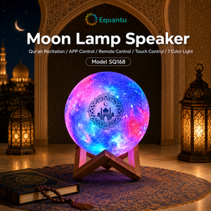 Haut-parleur Coran numérique OEM QB512 avec lampe tactile, lecteur Coran Bluetooth, télécommande via application, mémoire 8 Go, appareil d'apprentissage - Product Image 3