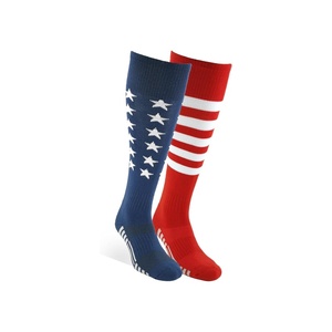 Logo personnalisé Drapeau Athlétique Chaussettes de haute qualité pour le cyclisme Baseball Football Softball Soccer Chaussettes Sous-vêtements - Product Image 3
