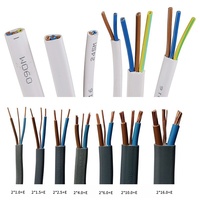 BS6004 Standard Elektrokabel 2-adrig Kupferdraht 450/750V PVC-Verdrahtungskabel 1,5mm 2,5mm UK