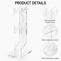 Présentoir de contrôleur transparent support de contrôleur de jeu à 3 niveaux pour PS5 Pro PS5 PS4 Switch support de contrôleur XBOX