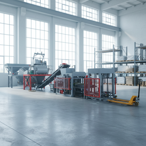 QTJ4-18 Betonblock ineinandergreifende Formen Beton hohl blöcke Ziegel machen - Product Image 2