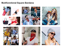 Bandana carrée personnalisée avec logo imprimé, foulard pour les sports de plein air, personnalisation de la marque OEM