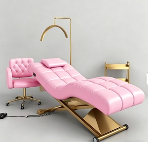 Nueva cama eléctrica de belleza con forma de S para pestañas y tatuajes, para salones de belleza, cama especializada para masajes faciales y SPA. - Product Image 3