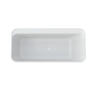 Baignoire Maydon 1700 mm avec baignoire spa autoportante blanche pour baignoire rectangulaire sur mesure avec trop-plein, fournisseur hôtelier