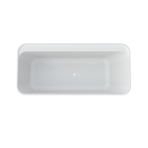 Bañera Maydon de 1700 mm, bañera de spa independiente blanca para baño, bañera rectangular personalizada con desbordamiento, proveedor para hoteles - Product Image 4
