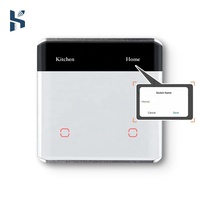 Écran intelligent Zigbee DIY avec interrupteur personnalisable en verre/PC/aluminium, compatible Google Assistant et Alexa, fonction capteur de commande vocale