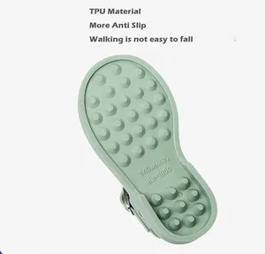 Marka Logo çocuk moda ayakkabılar PVC jöle sandalet yürümeye başlayan yaz ayakkabı yumuşak taban kızlar bebek erkek düz jöle sandalet