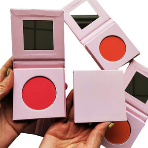 Venta al por mayor OEM maquillaje Rosa impermeable rubor paleta con espejo DIY <span class=keywords><strong>tinte</strong></span> CREMA CONTORNO rubor - Product Image 3