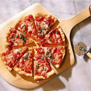 Buccia per <span class=keywords><strong>Pizza</strong></span> a forma rotonda di lama in metallo taglierine per pineta con Paddle a buon mercato Mini legno 16X18 confezione <span class=keywords><strong>da</strong></span> 3 alimenti integrali Super ciliegia - Product Image 4