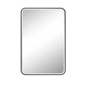 <span class=keywords><strong>Armoire</strong></span> à médicaments en plastique avec miroir de salle de bain avec cadre en métal noir - Product Image 4