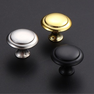 Tombol jamur baja tahan karat lubang tunggal dalam emas perak hitam-untuk laci sepatu pintu lemari & penggunaan kamar tidur kamar mandi - Product Image 4