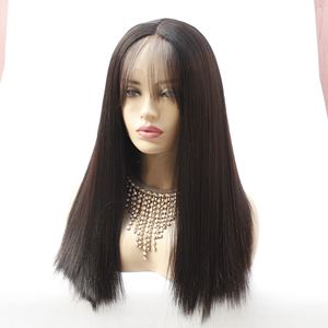 LINDALHAIR 14 "droite Yaki partie libre 13x4 dentelle <span class=keywords><strong>frontale</strong></span> perruques avec des cheveux de bébé haute <span class=keywords><strong>température</strong></span> synthétique cheveux humains sentiment perruques - Product Image 5
