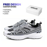 Calzado Deportivo Casual con Aumento de Altura, Malla Transpirable y Cordones, Parte Superior de Cuero con Diseño Sólido, para Toda Temporada