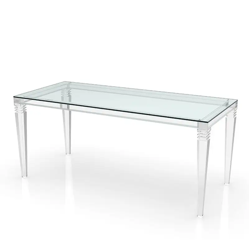 Pool Dining Table Luxury Lucite Dining Table Clear Acrylic Legs Dinner Table Home Furniture Dining Rooms Modern SGS 15-20 Days