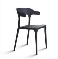 Chaise de salle à manger en plastique moderne et contemporaine pour l'extérieur et l'intérieur, en plastique PP, style Harry Bertoia, pour jardin, café, restaurant