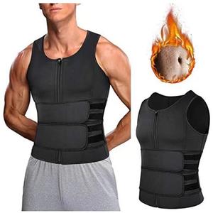 Wholesale Men's Body Shaper Waist Trainer <b>Vest</b> Double Belt Sweat Shirt Corset Top Abdomen Slimming <b>Shapewear</b> Fat Burn Fitness - Product Image 5
