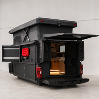 Camioneta Pickup Todoterreno 4x4 Personalizada QC, Mini Camper Plegable Impermeable para Cuatro Personas, RV para Viajes de Camping al Aire Libre en Australia