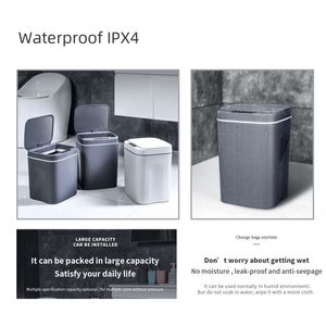 Cubo de basura inteligente que se cambia automáticamente, cubos de basura de plástico con tapa abierta automática al vacío, cubo de basura AUTOMAT, cubo de basura - Product Image 5