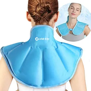 Neck and Shoulder Relaxer Ice Pack for Injuries Therapy Gel Weighted Compression Cold Neck and Shoulder Cooling Wrap