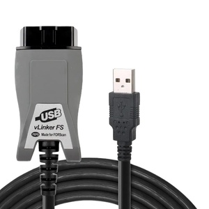 Лучший автомобильный диагностический сканер OBD2 для F-ord FORScan M-azda VLinker FS USB ELM327 ELM 327 OBD 2 OBDII HS/MS-CAN интерфейсные инструменты - Product Image 1