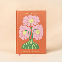 2023 2024 Tendances de la mode Personnalisé Conception A5 Élégant Portable Papier Écologique Relié Rose Fleur Journal Avec Personnalisé Disponible