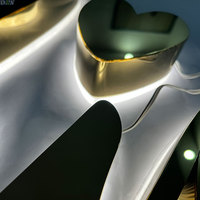 Lettres lumineuses LED miniatures à faire soi-même, en acier inoxydable, rétroéclairées, lumières nocturnes A-Z pour les décorations d'entreprise et d'hôpital avec des couleurs personnalisables