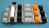 Jalur rol logam 60*33 lembar/rol Placon/rol konveyor dengan roda Anti statis ESD untuk rak Fifo